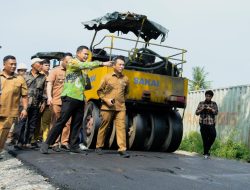 Wabup Adlin Tambunan tinjau jalan Dolok Masihul dan Tebingtinggi